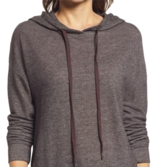 EVERLEIGH Hooded Sweatshirt in Chocolate Brown NWT - Picture 2 of 3
